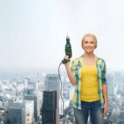 girl with drill girl with drill