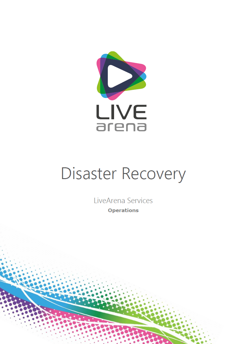 One Pager - Disaster Recovery