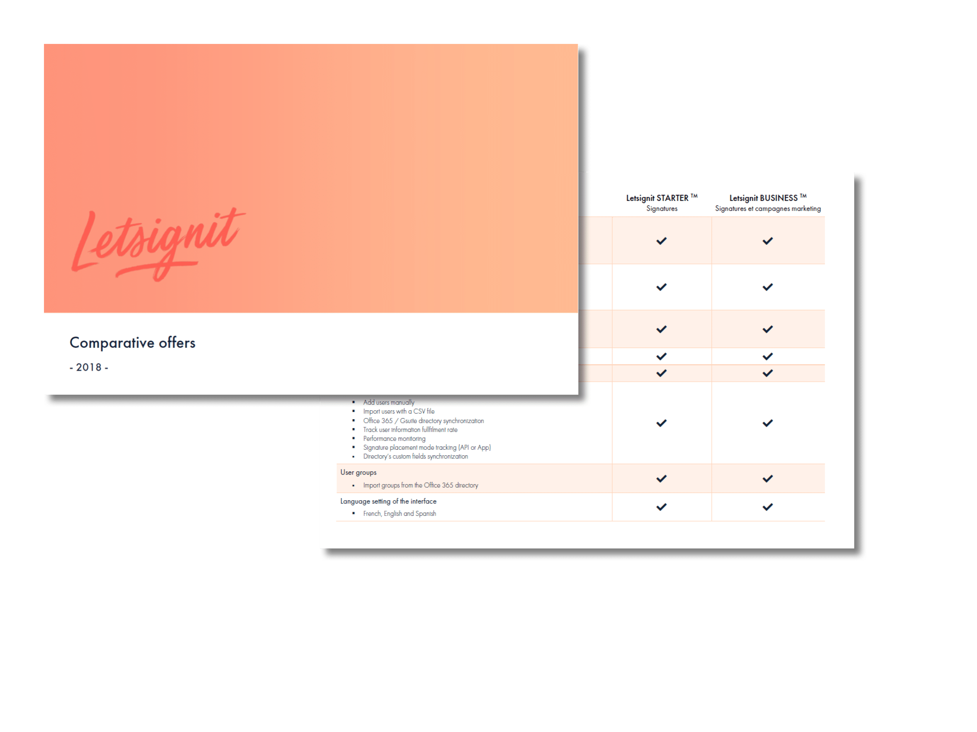 Comparative offers 2018 landing page