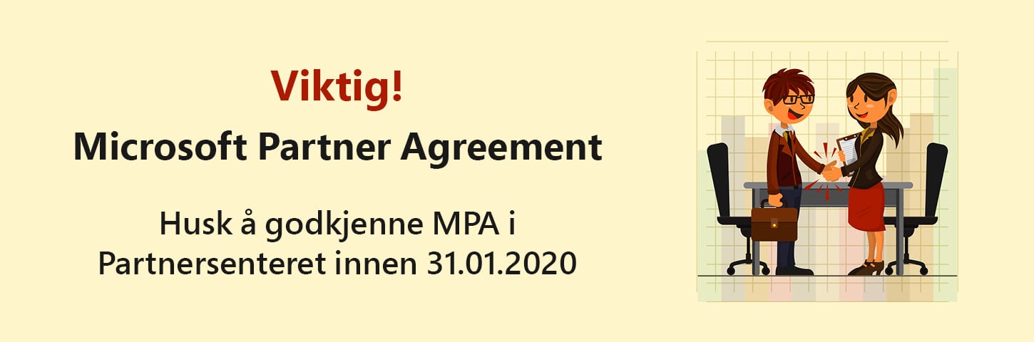 Microsoft Partner Agreement – banner stor Microsoft Partner Agreement